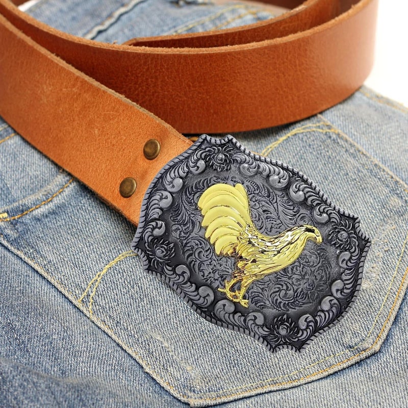 WMG Western Belt Buckles for men women - Rooster Belt Buckle - Rodeo Cowboy Belt Buckle - Fits Up to 2 Inch Belts - Image 3